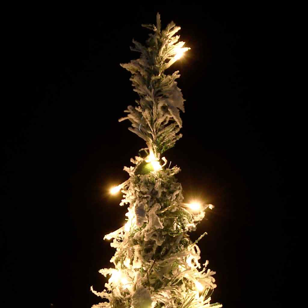Árvore de natal artificial pop-up c/ 150 luzes LED e neve 180cm