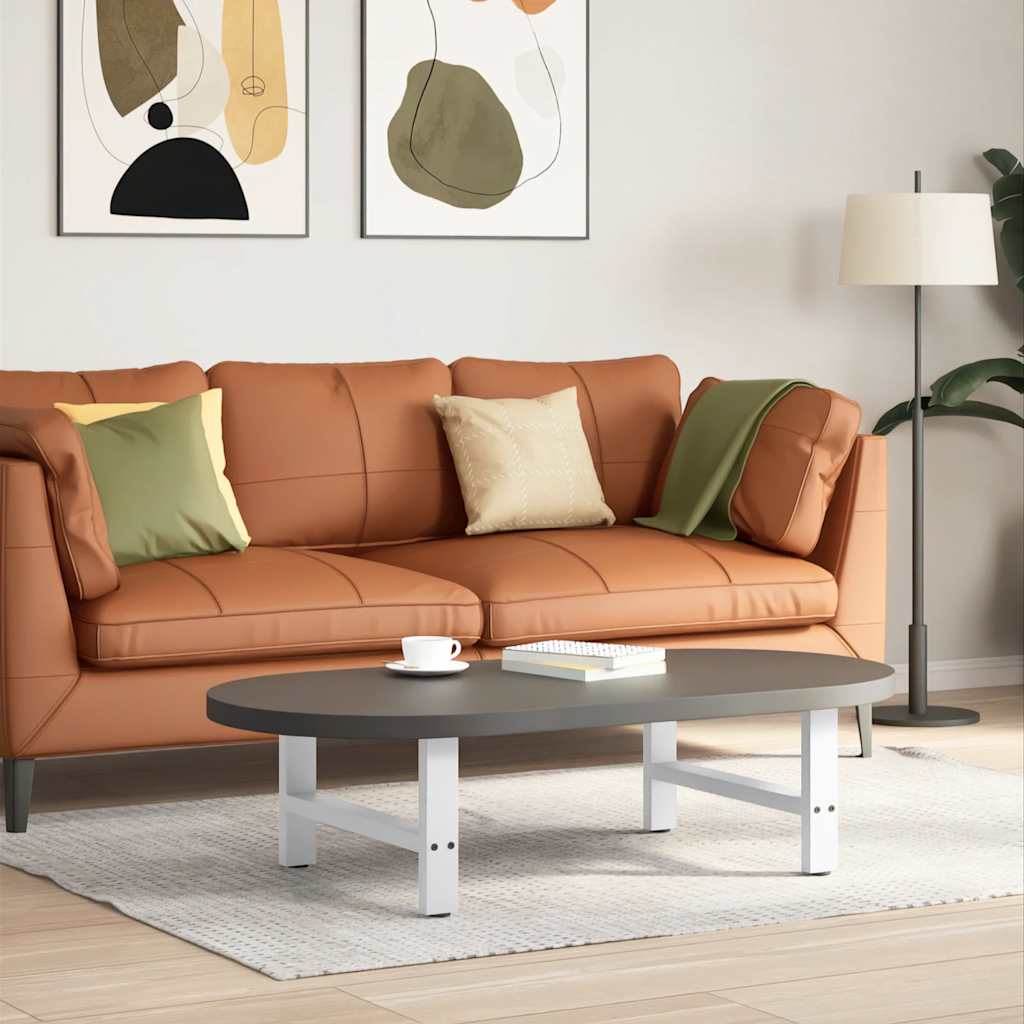 Pés para mesa de centro , brancos, 2 peças, 70x (30-31) cm, aço