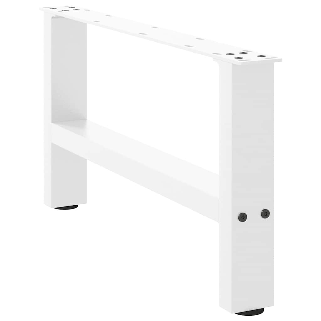 Pés para mesa de centro , brancos, 2 peças, 70x (30-31) cm, aço