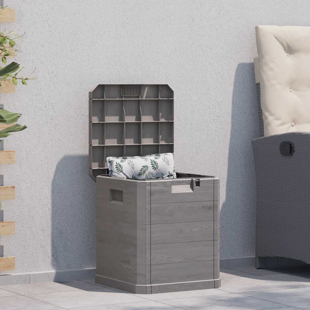 Caixa de arrumação para jardim 90 l castanho