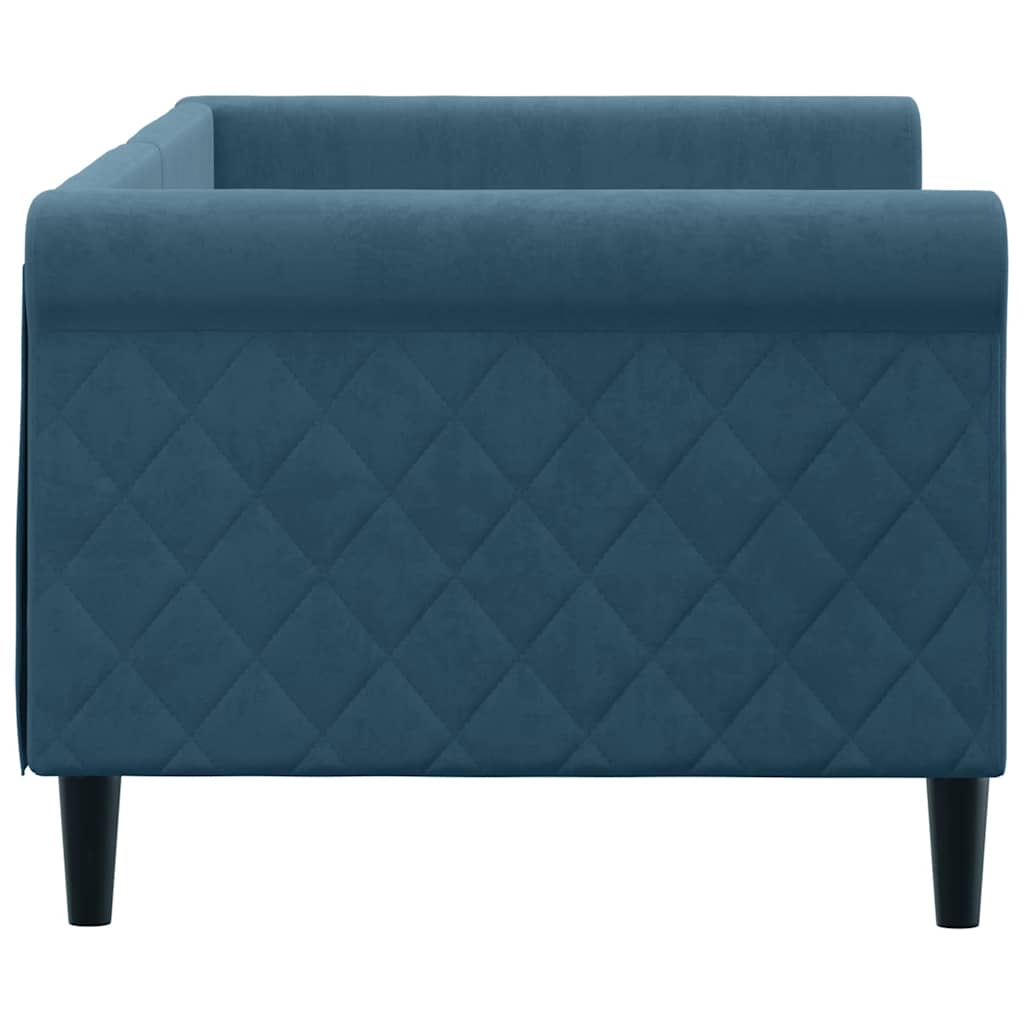 Sofá-cama 80x200 cm veludo azul