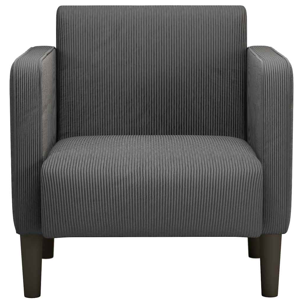 Poltrona com apoio de braços 54 cm tecido corduroy