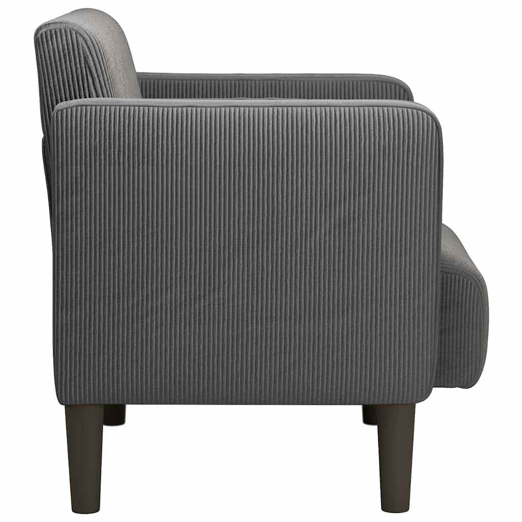 Poltrona com apoio de braços 54 cm tecido corduroy