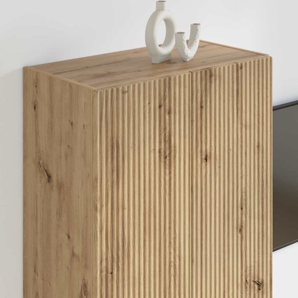 Armário de TV de parede 59,5 x 31 x 60 cm branco
