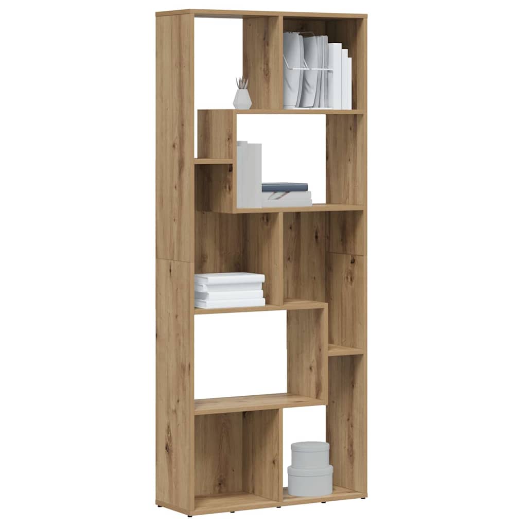 Estante artisan carvalho 67x24x161 cm madeira engenheirada