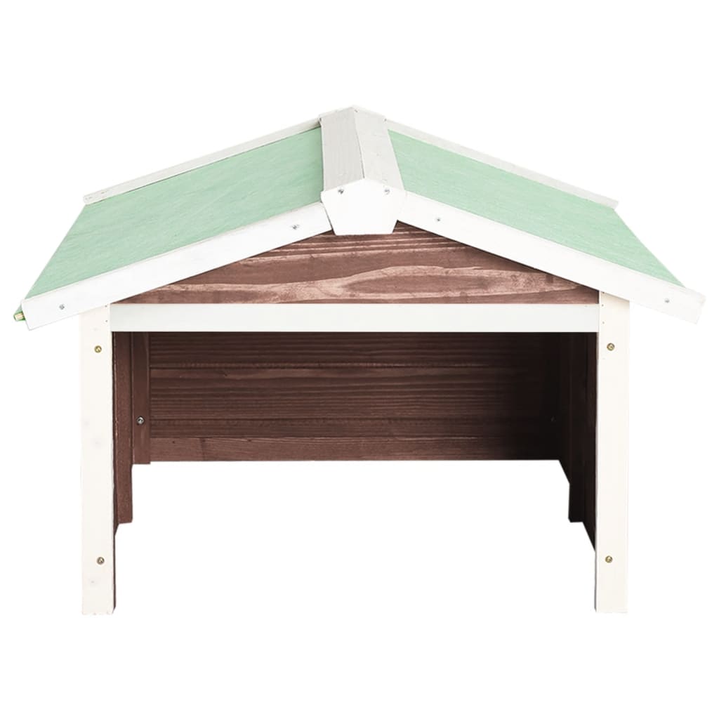 Abrigo p/ cortador de relva 72x87x50 cm abeto mocca e branco