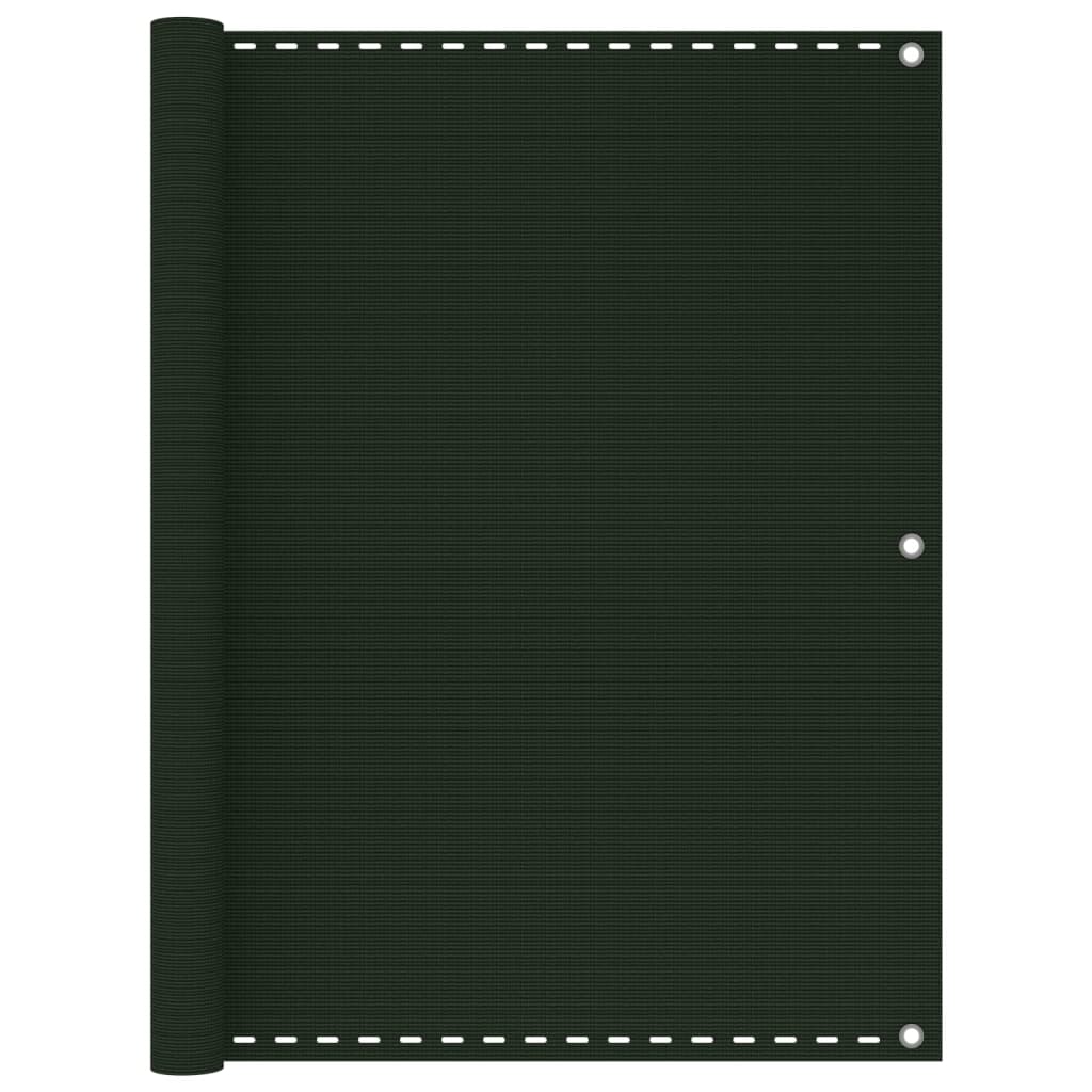 Tela de varanda 120x600 cm pead verde-escuro