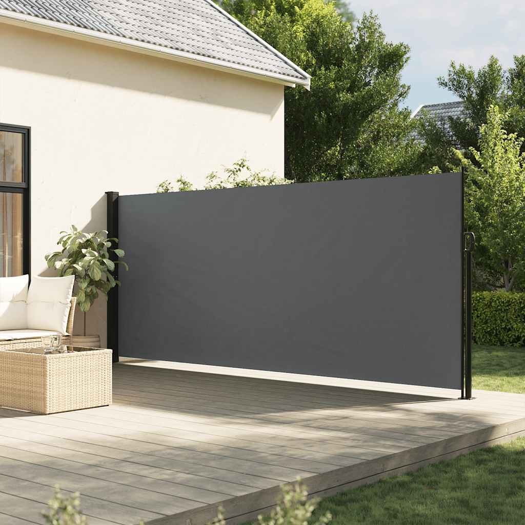 Toldo lateral retrátil antracite 180x300 cm