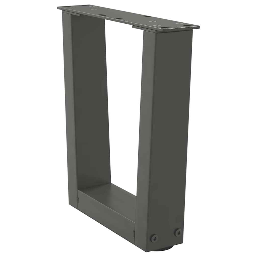 Pés para mesa de centro em v, 2 peças, antracite, 30x(30-31,3) cm, aço