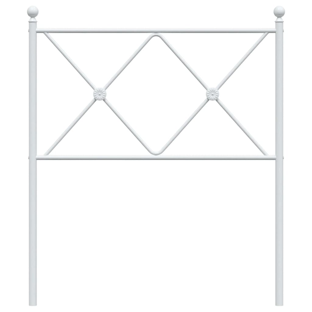 Cabeceira de substituição 80 cm metal branco
