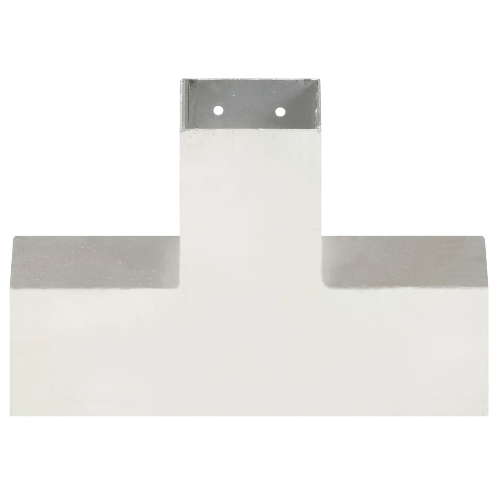 Base para poste em forma de x 81x81 mm metal galvanizado