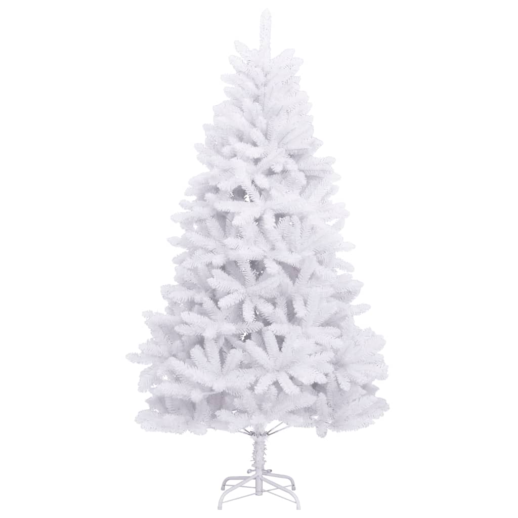 Árvore de natal artificial articulada com suporte 270 cm branco
