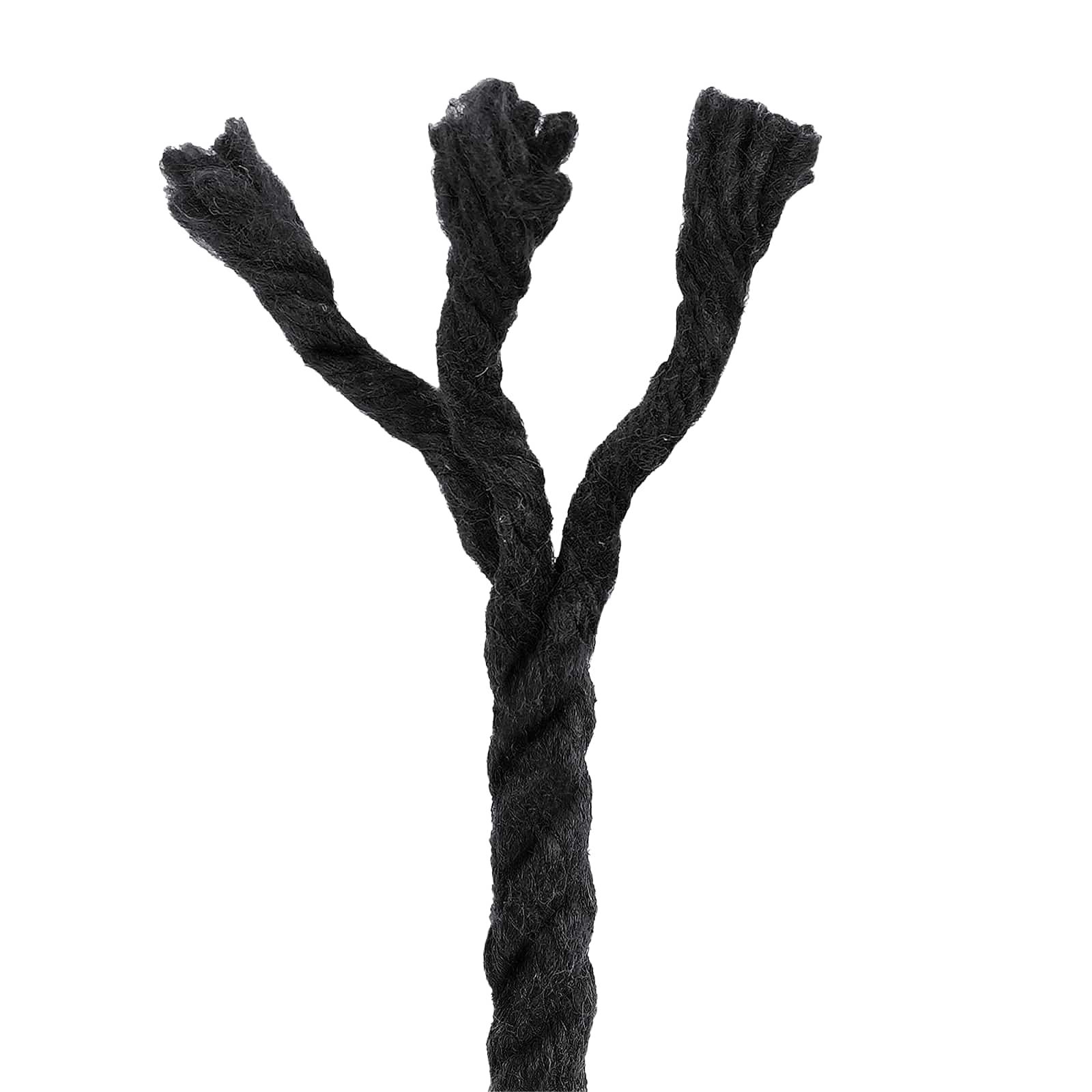Corda de algodão 8 mm 500 m preto 100% algodão