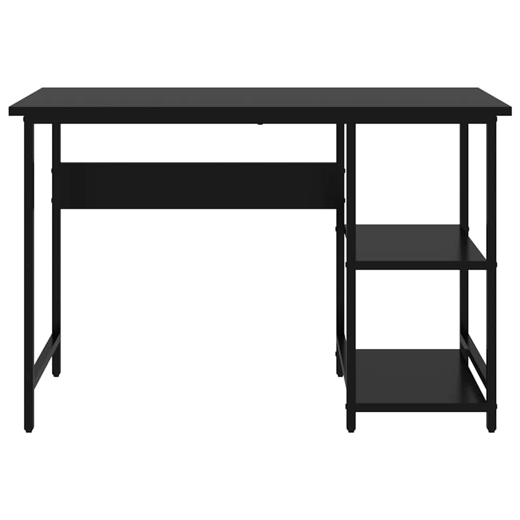 Secretária de computador 105x50x72 cm MDF e metal preto