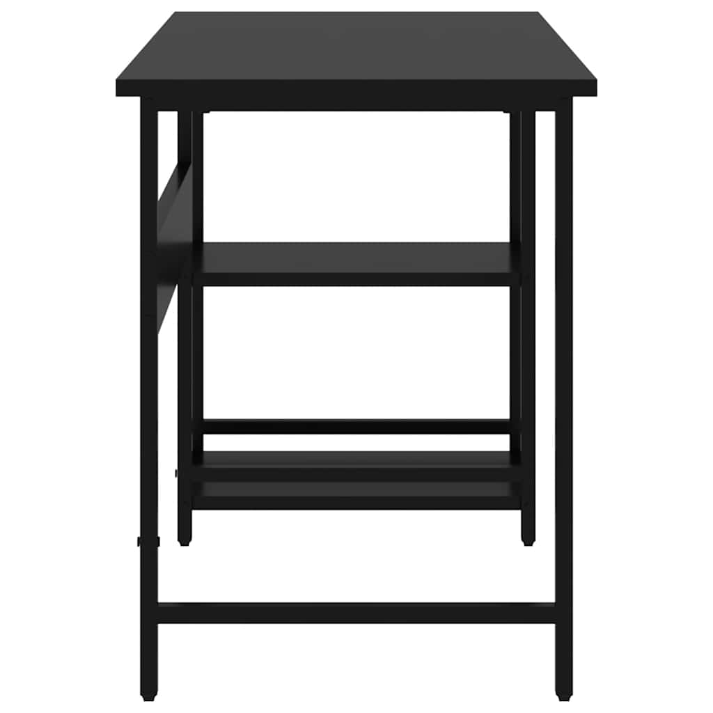 Secretária de computador 105x50x72 cm MDF e metal preto