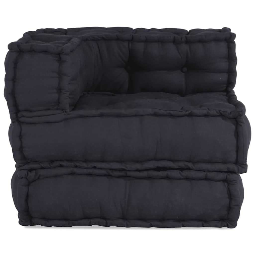 Unidade de sofá modular 70x70x54 cm tecido antracite