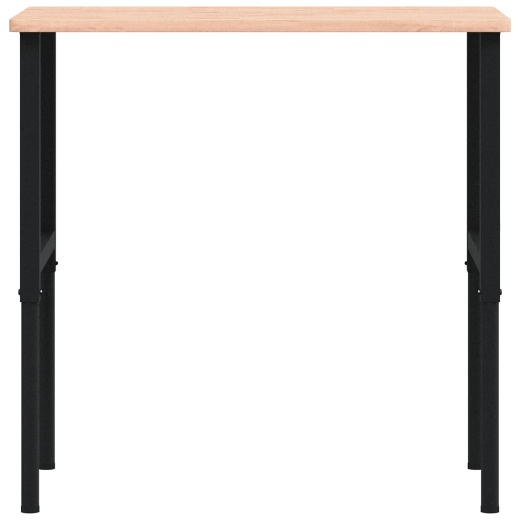 Bancada retangular 100x60x(71,5-98) cm madeira de faia maciça