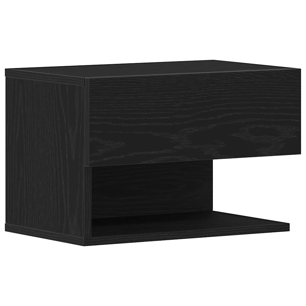 Armário de cabeceira carvalho preto 46 x 30 x 30 cm