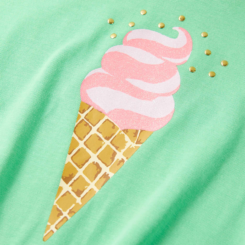 T-shirt de criança verde-claro 104