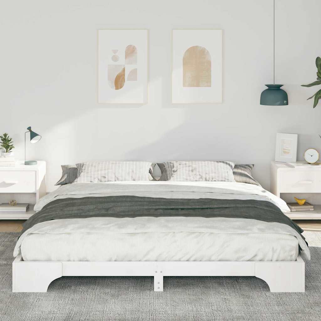 Estrutura da cama branco 180 x 220 cm