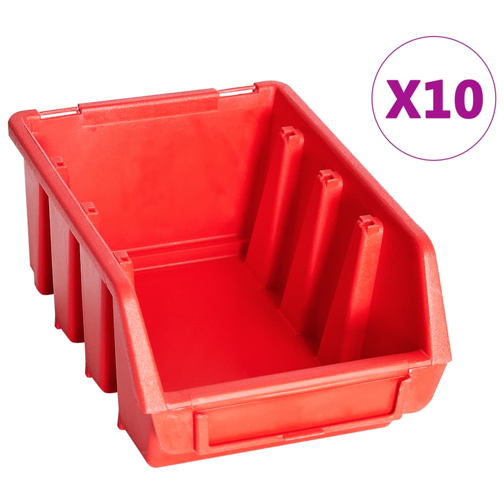 29 Pcs kit caixas arrumação com painéis parede vermelho e preto