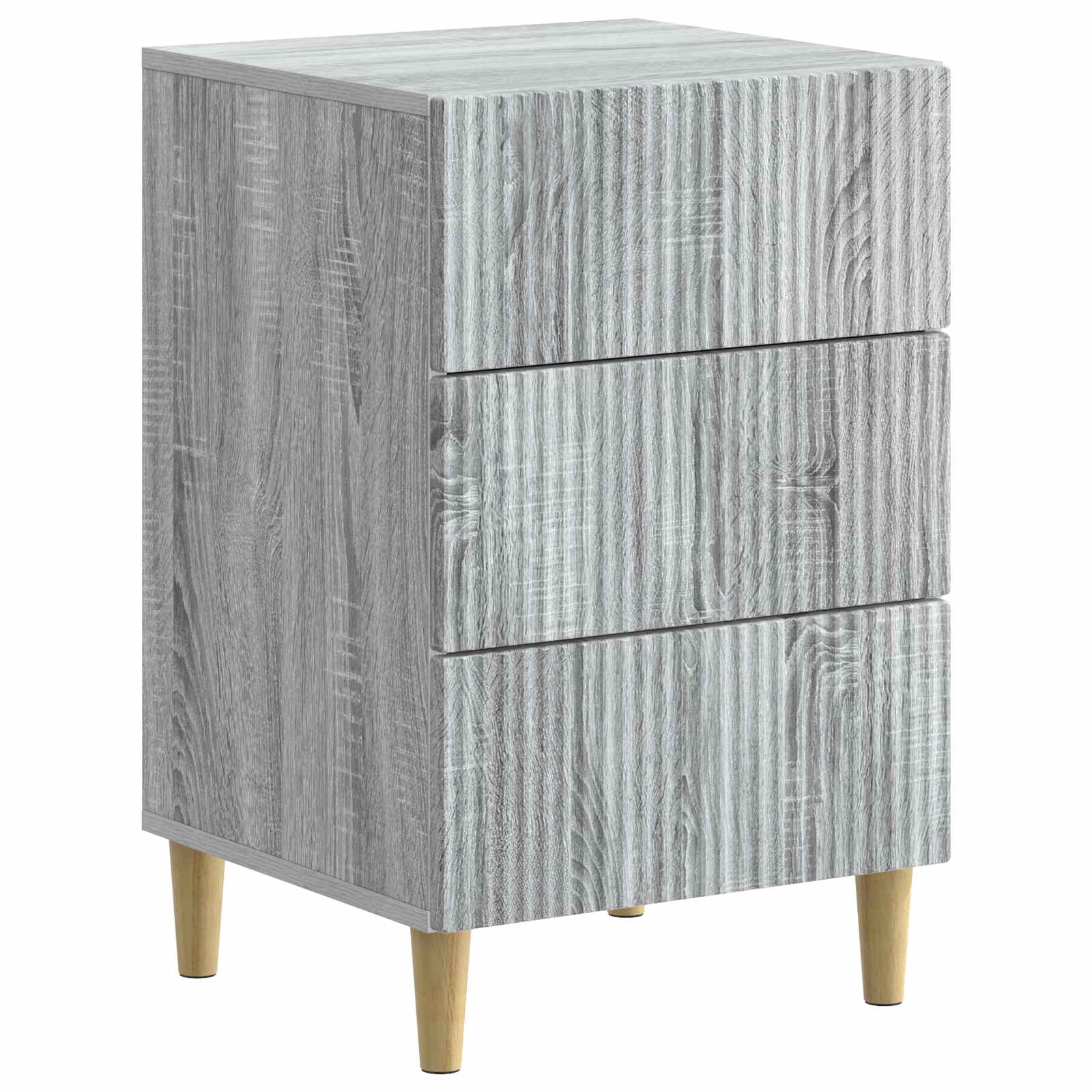 Armário de cabeceira sonoma cinzento 43 x 41 x 66,5 cm