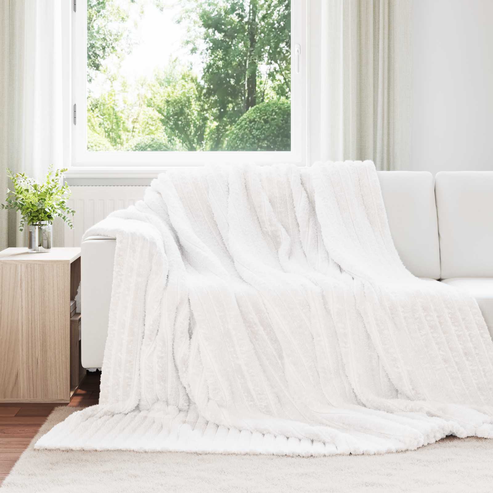 Cobertores de sofá 6 unid. branco 270 x 240 cm 9.08 lã