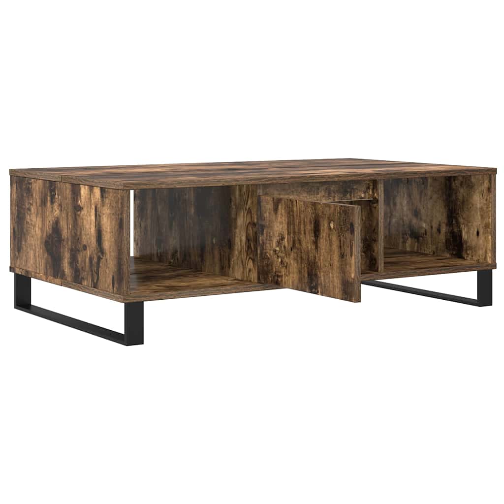 Mesa de centro 104x60x35cm derivados de madeira carvalho fumado