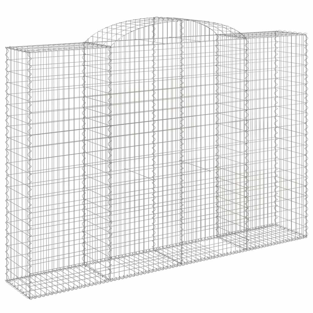 Cestos gabião arqueados 12 pcs 300x50x200/220 ferro galvanizado