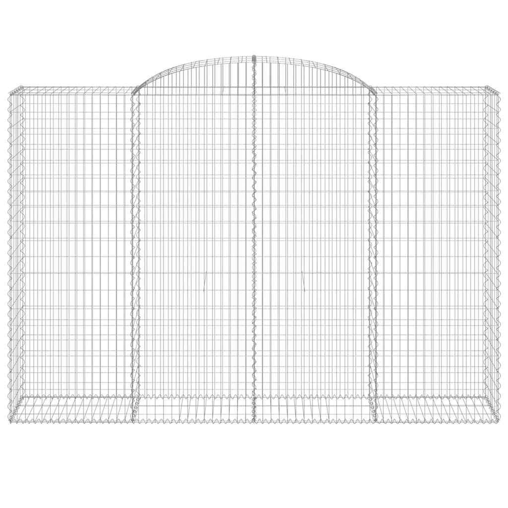 Cestos gabião arqueados 12 pcs 300x50x200/220 ferro galvanizado