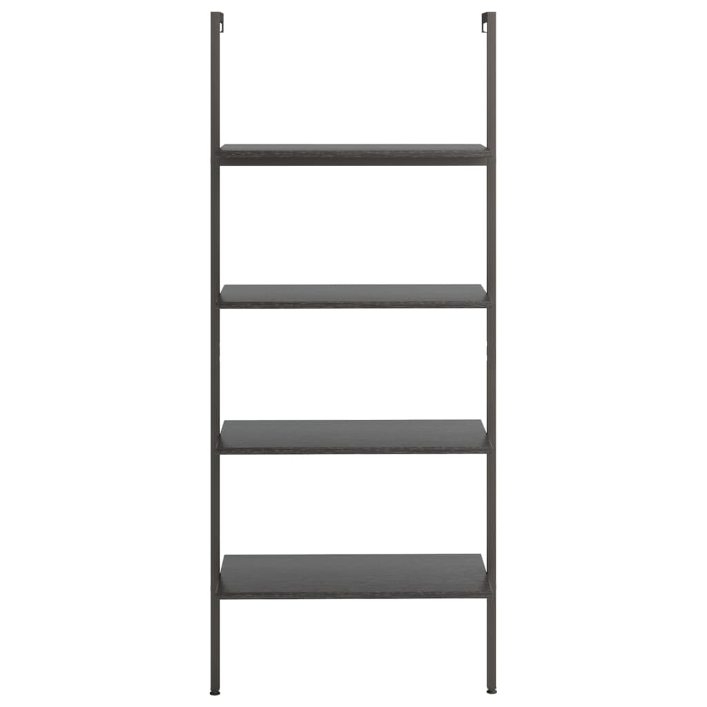 Unidade 4 prateleiras inclinada 64x35x152,5 cm preto