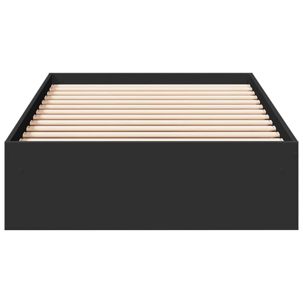 Estrutura cama c/ gavetas 75x190 cm derivados de madeira preto