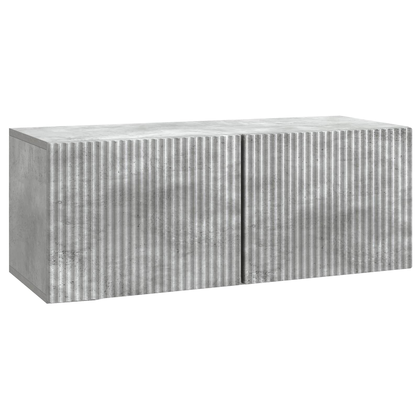 Gabinete de TV de parede cinzento cimento 78,5 x 31 x 30 cm