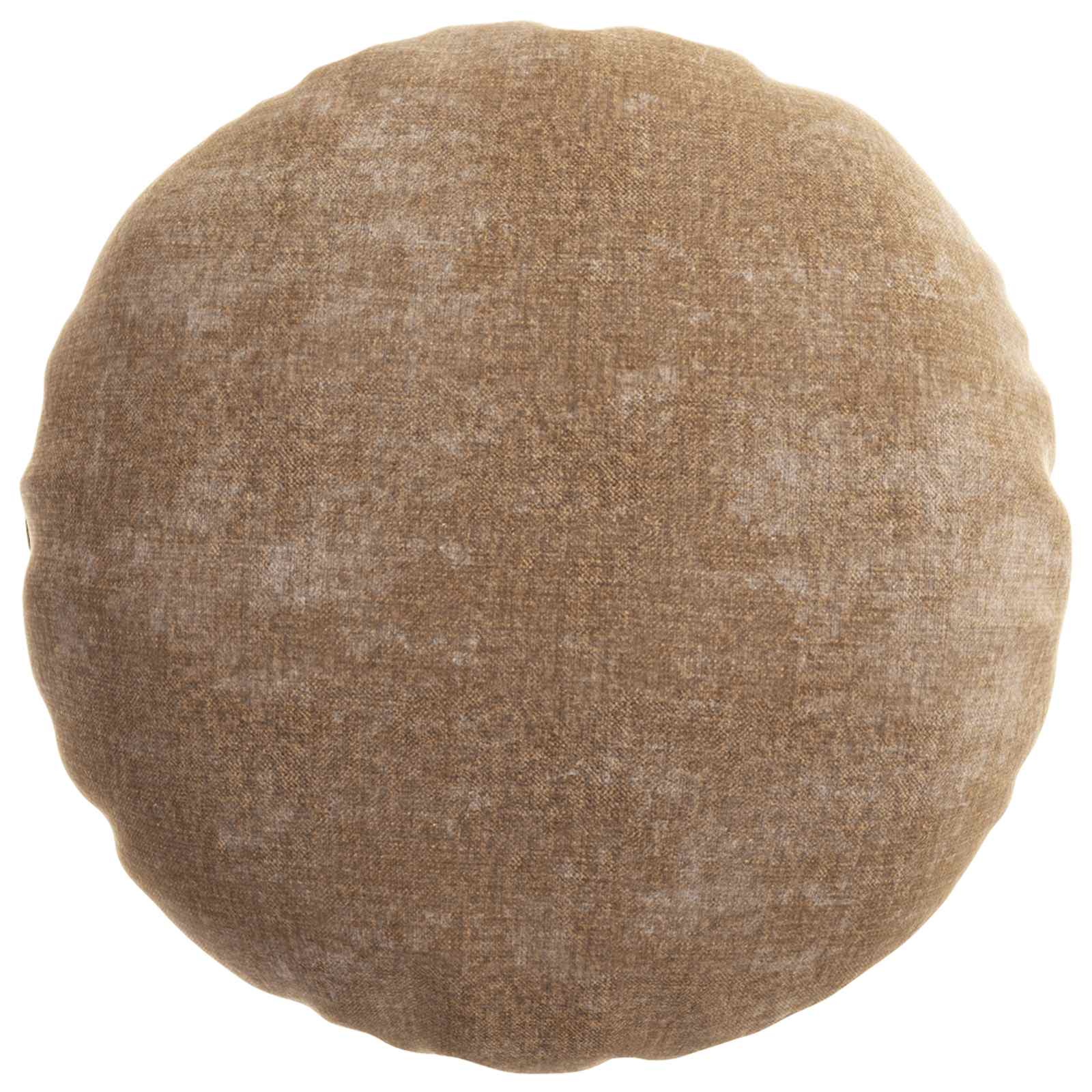 Capa almofada 2 unid. heerlen castanho ø 50 cm tecido chenille