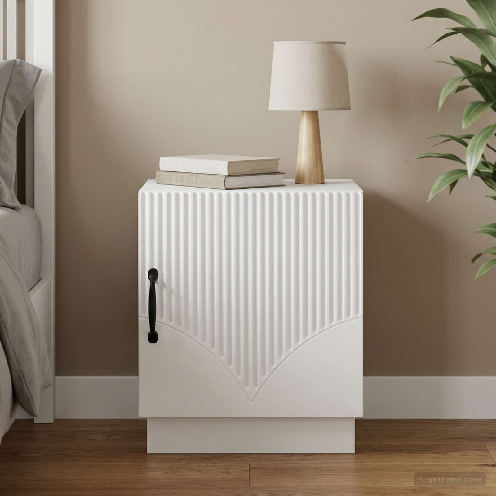 Mesa-de-cabeceira branco 43 x 34,5 x 47 cm derivados de madeira