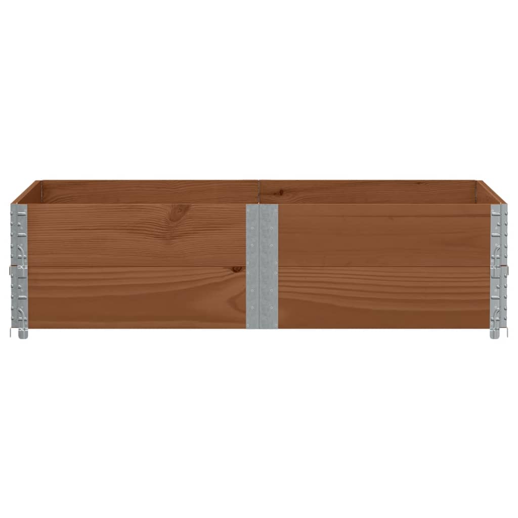 Vaso/floreira para jardim 150x100 cm pinho maciço castanho
