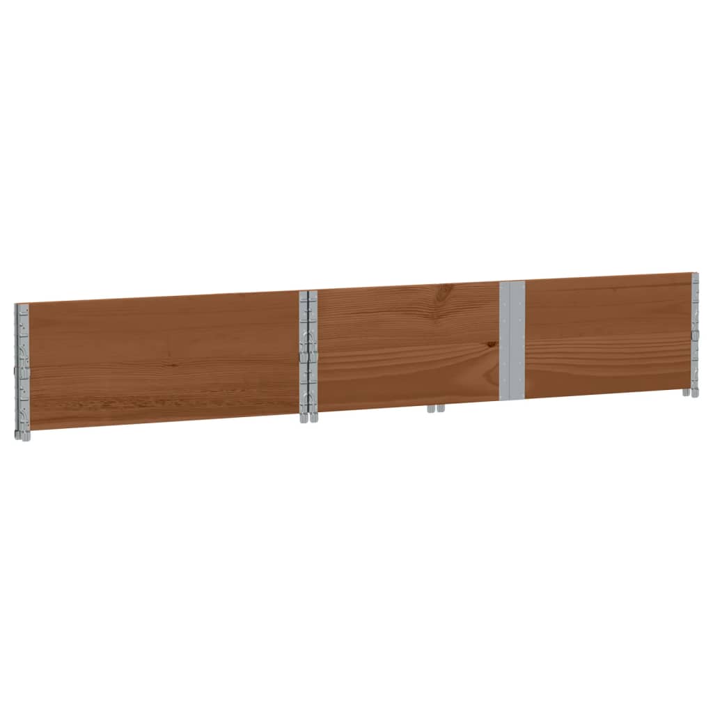 Vaso/floreira para jardim 150x100 cm pinho maciço castanho