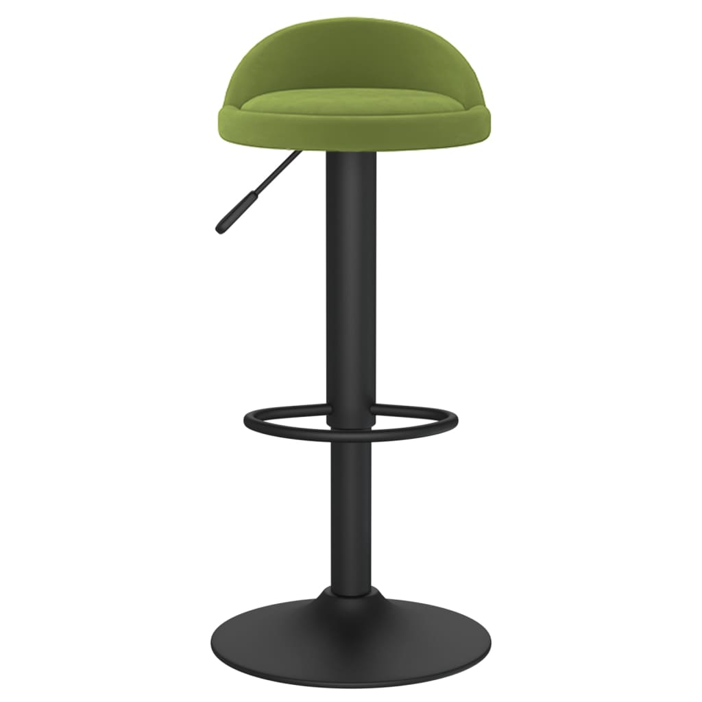 Bancos de bar 2 pcs veludo verde-claro