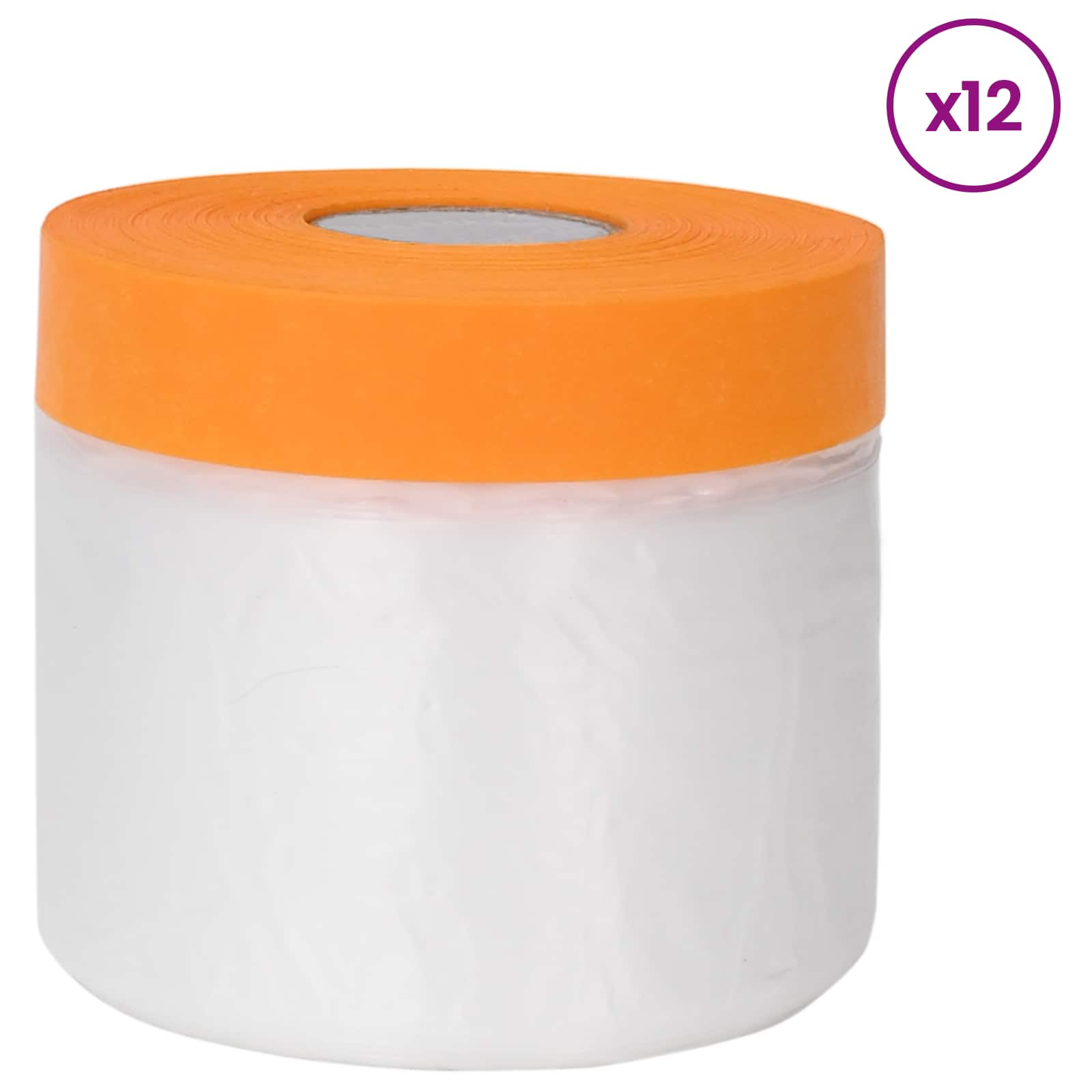 Folha de poeira com fita adesiva 12 unid. transparente HDPE