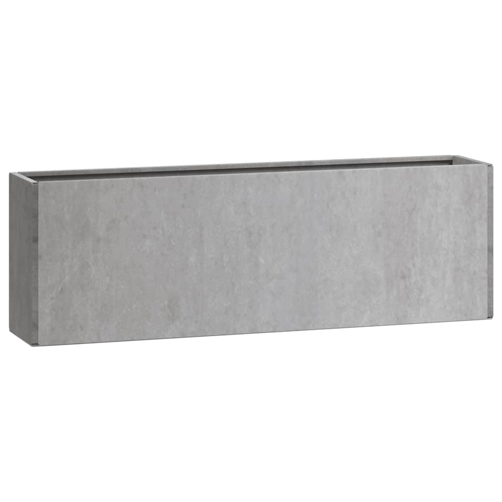 Vasos/floreiras de parede 2 pcs aço corten cor enferrujado