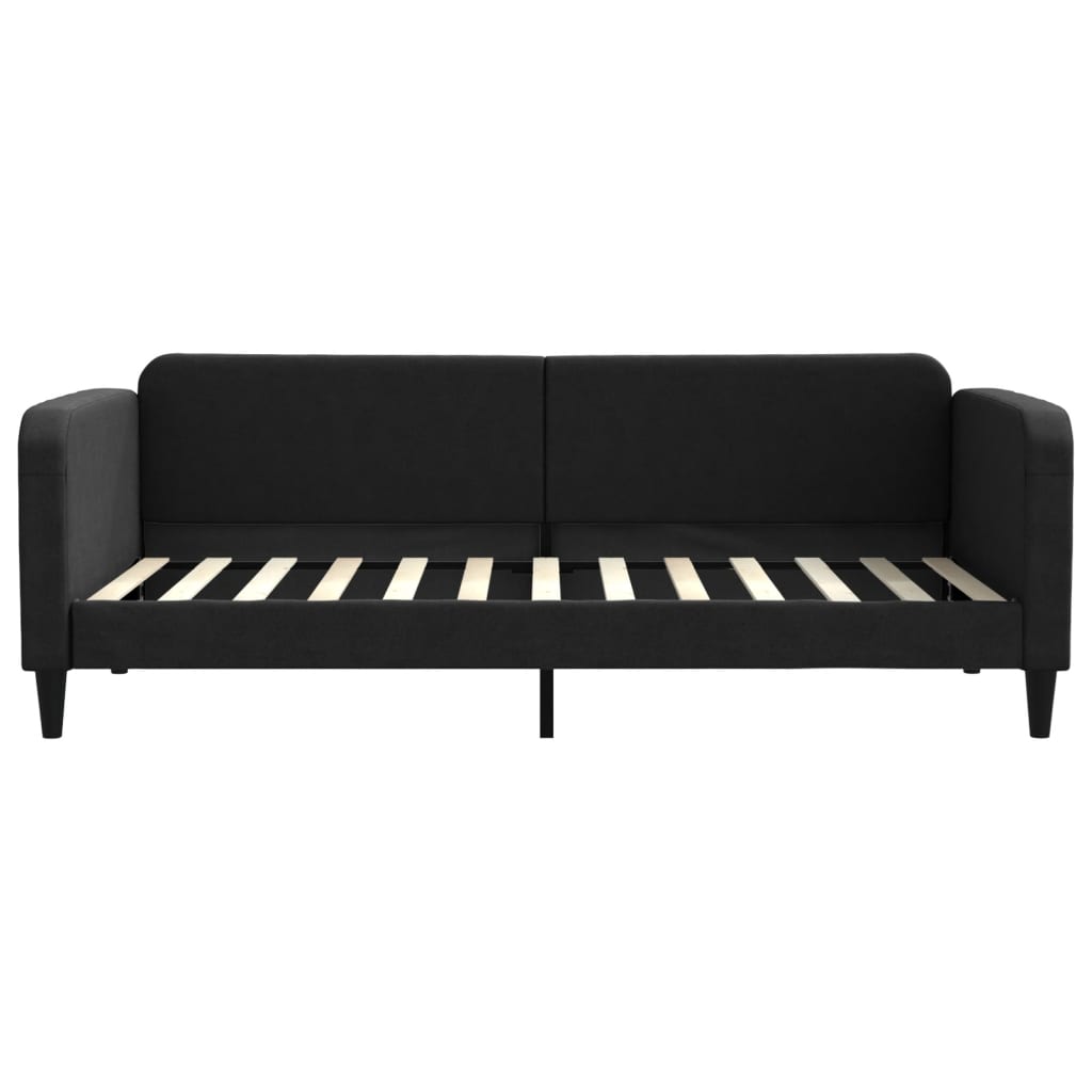 Sofá-cama 90x200 cm tecido preto