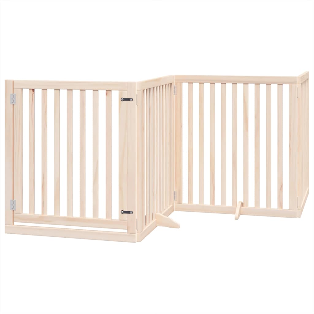 Portão para cães com porta dobrável 10 painéis 800 cm álamo