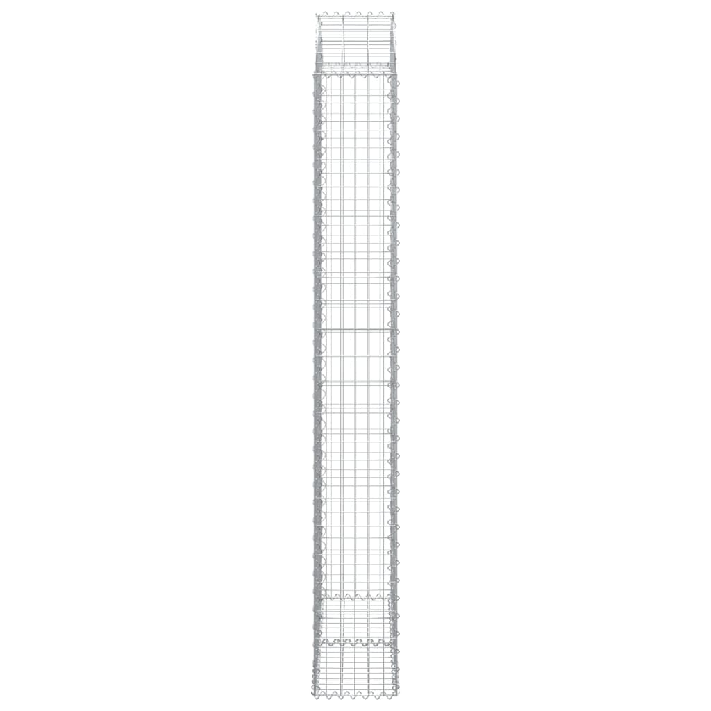 Cesto gabião arqueado 100x30x220/240 cm ferro galvanizado