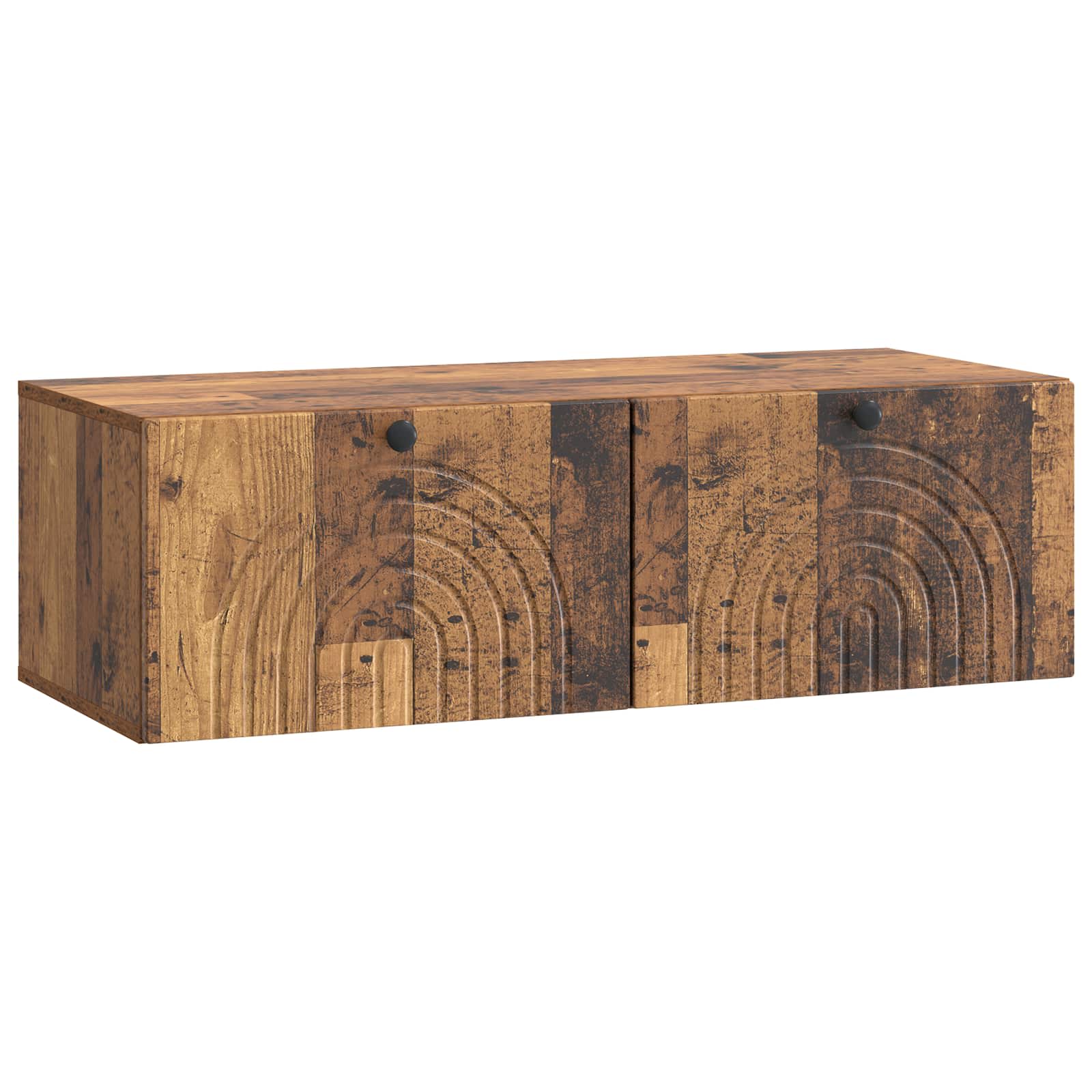 Gabinete de TV de parede madeira antiga 99 x 41 x 30 cm