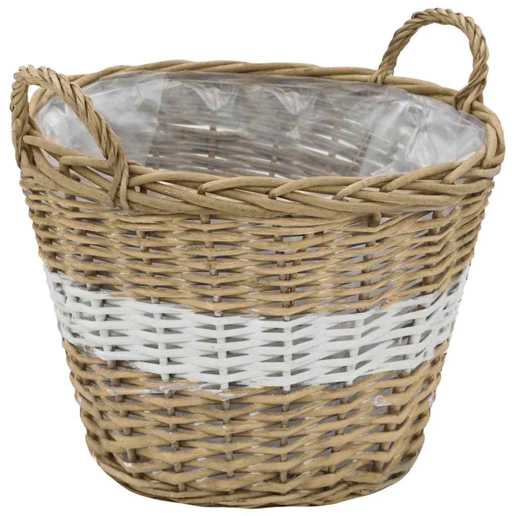 Cestos para vasos 4 pcs vime com forro em PE
