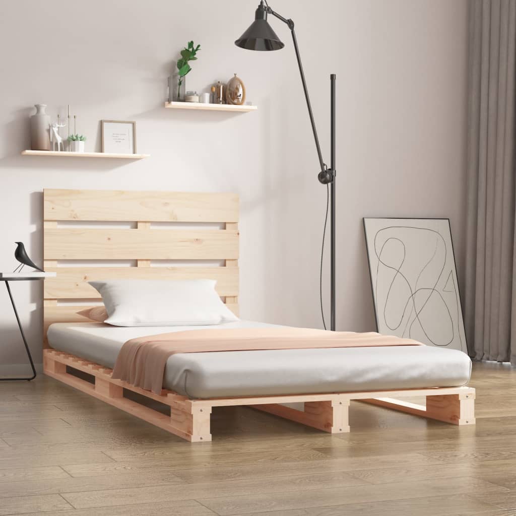 Cama sem colchão 90x200 cm madeira de pinho maciça