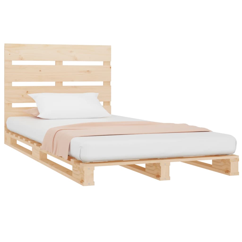 Cama sem colchão 90x200 cm madeira de pinho maciça