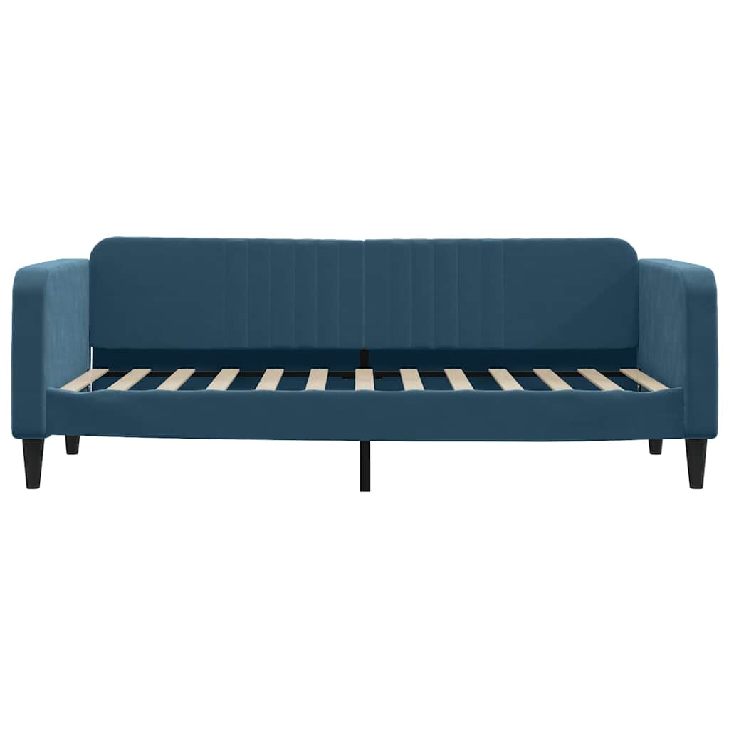Sofá-cama 80x200 cm veludo azul