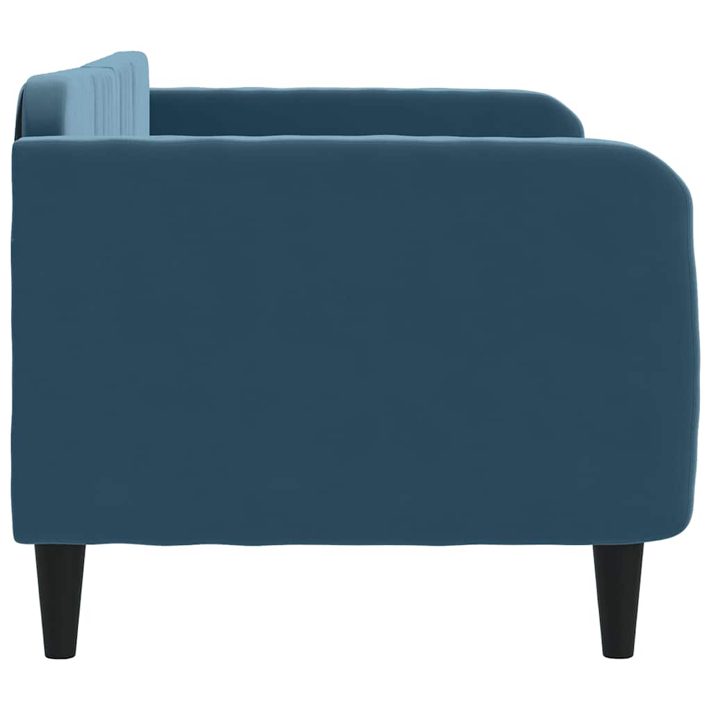 Sofá-cama 80x200 cm veludo azul