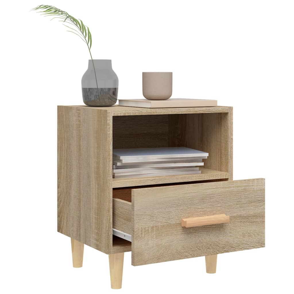 Mesas de cabeceira 2 pcs 40x35x47 cm carvalho sonoma